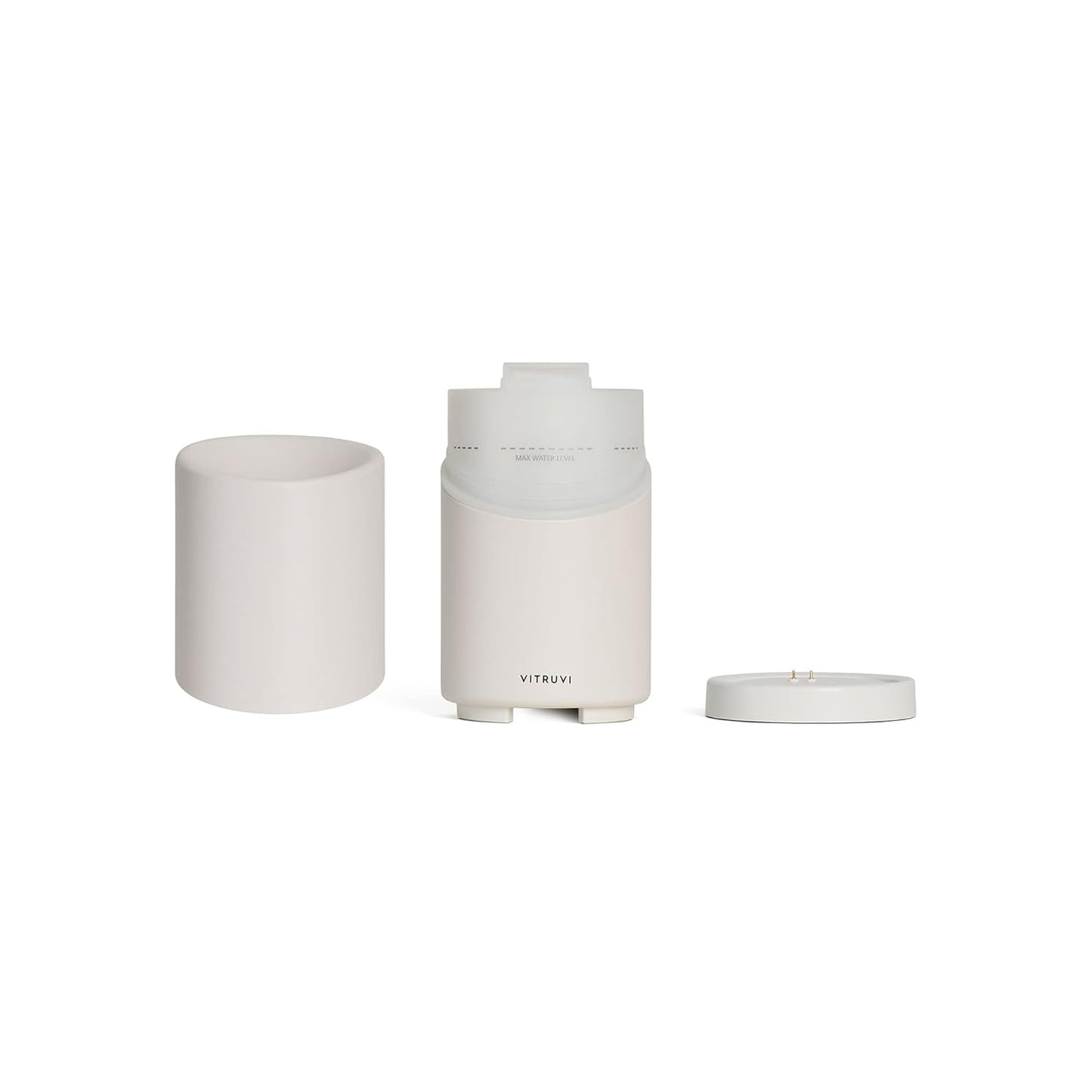 Move Cordless Ultrasonic Essential Oil Diffuser | Wireless Diffuser for Home Aromatherapy | 4 & 8-Hour Run Times - White