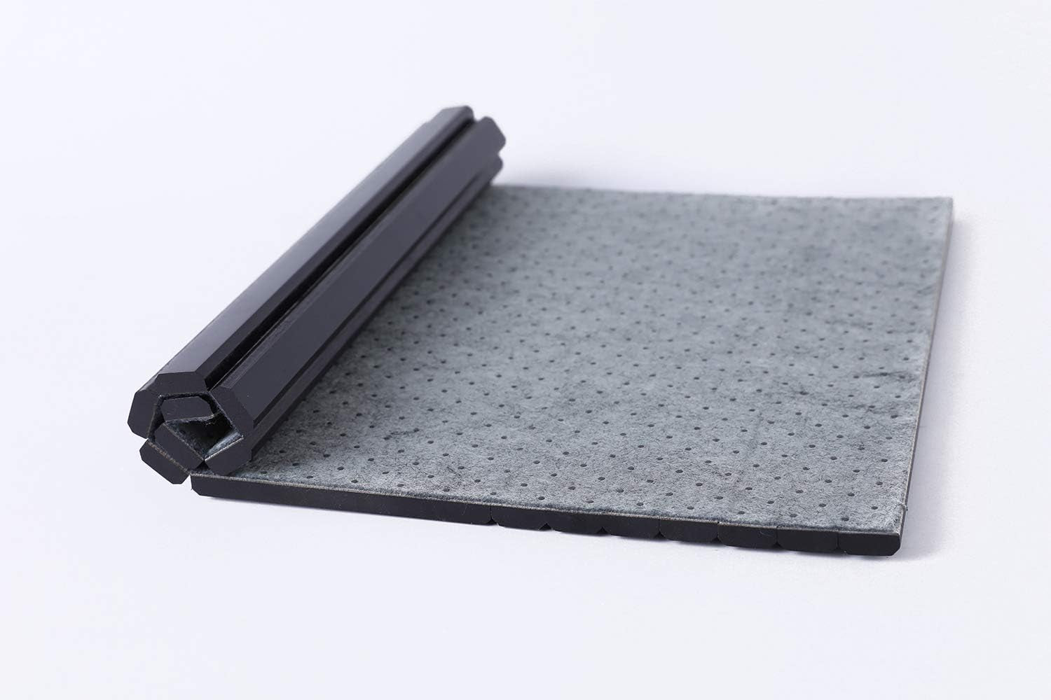 Sofa Arm Tray Table for Couch Flexible/Foldable Sofa Tray Couch Arm Table Perfect for Drinks Snacks Remote Control or Phone Great Arm Tray for Couch Armrest (Black with Phone Slots)