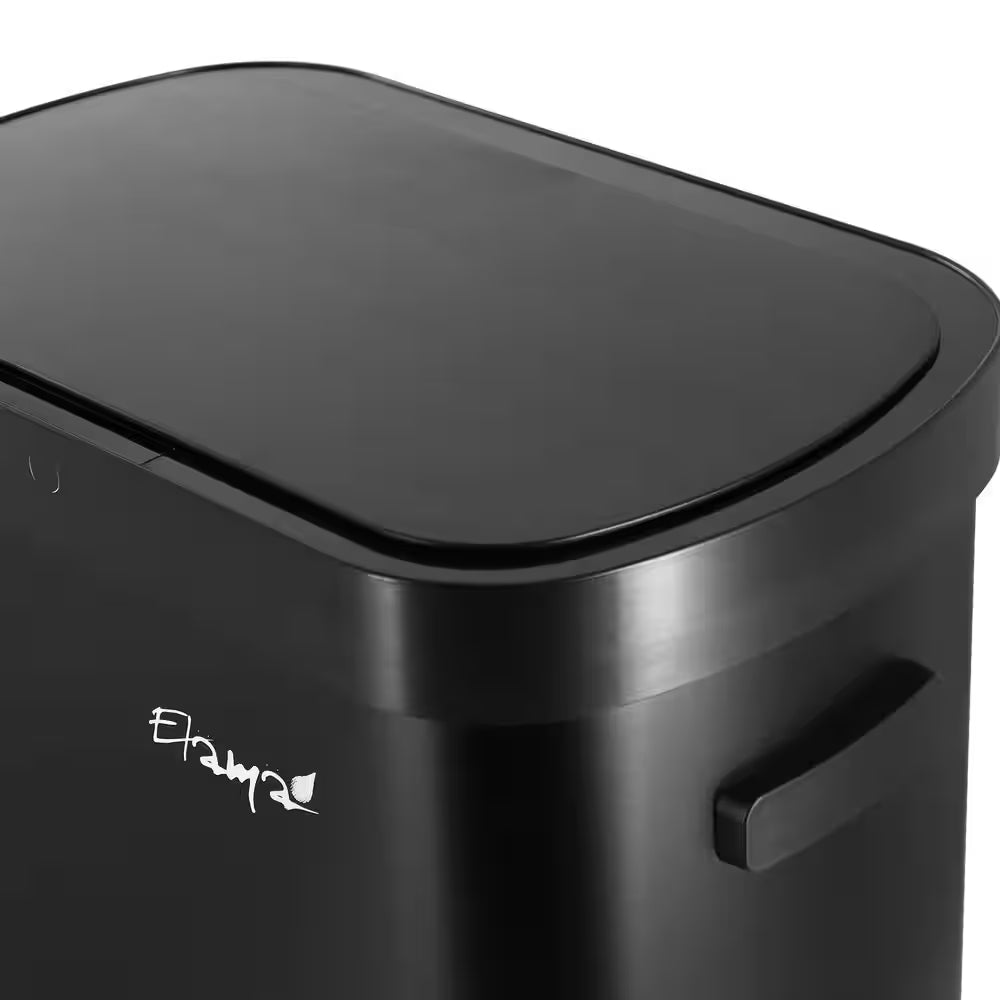 13 Gal. Automatic Sensor Hands Free Trash Can in Black