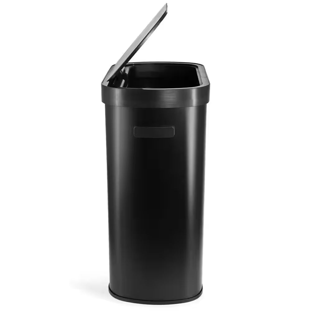 13 Gal. Automatic Sensor Hands Free Trash Can in Black