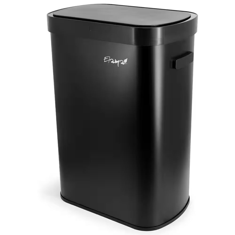 13 Gal. Automatic Sensor Hands Free Trash Can in Black