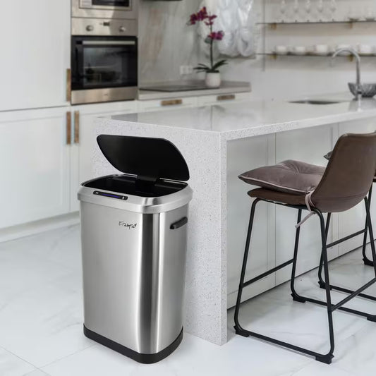 13 Gal. Automatic Sensor Hands Free Trash Can